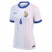 Camiseta Francia Eduardo Camavinga #6 Segunda Equipación Replica Eurocopa 2024 para mujer mangas cortas